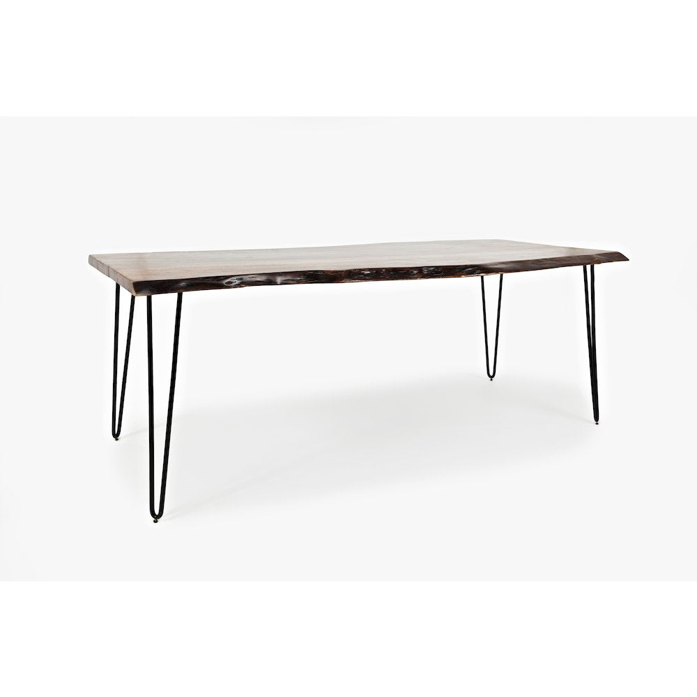 Nature's Edge Solid Acacia 79" Modern Live Edge Dining Table