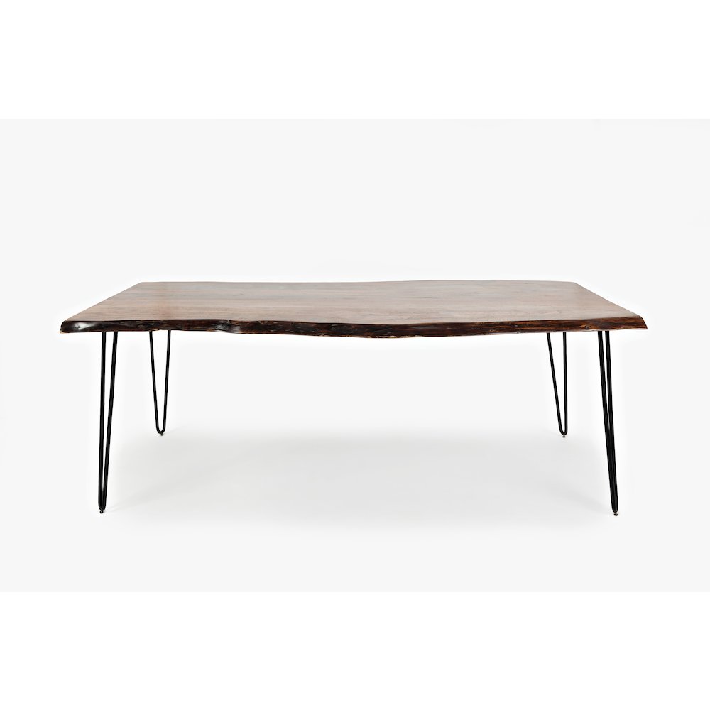 Nature's Edge Solid Acacia 79" Modern Live Edge Dining Table