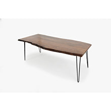 Nature's Edge Solid Acacia 79" Modern Live Edge Dining Table