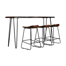 Nature's Edge Solid Acacia Four Piece 72" Counter Height Dining Set