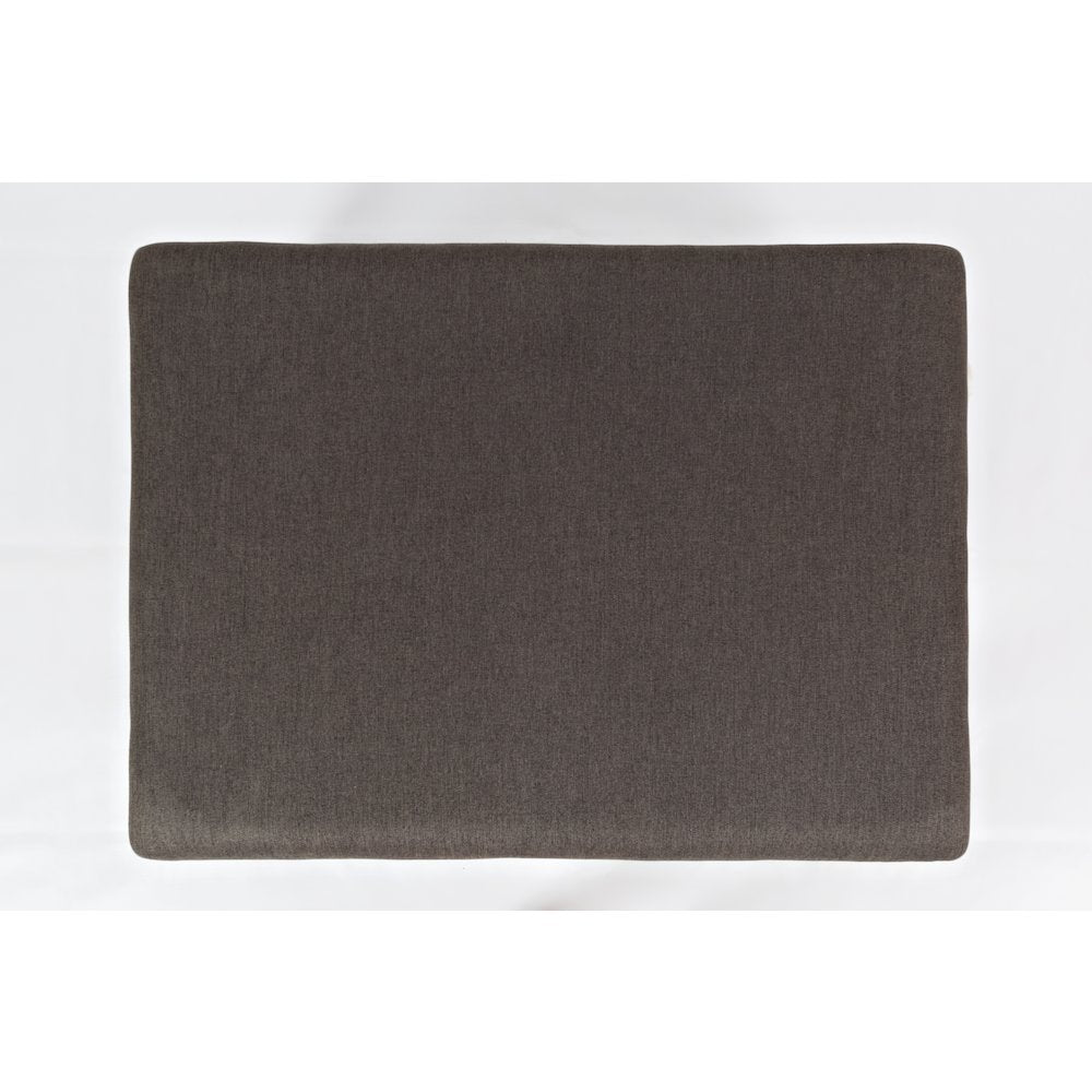Twin Cities Contemporary Brown 38" Upholstered Ottoman Coffee Table