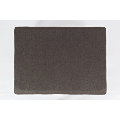 Twin Cities Contemporary Brown 38" Upholstered Ottoman Coffee Table