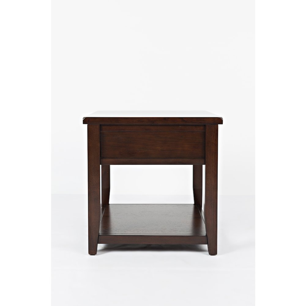 Twin Cities Contemporary Brown End Table