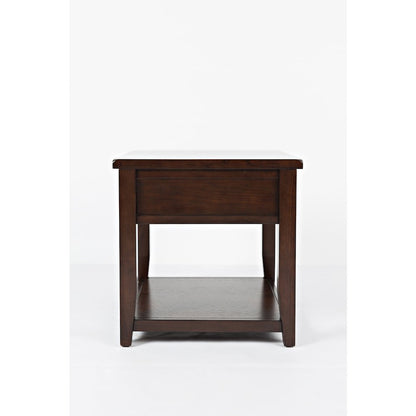 Twin Cities Contemporary Brown End Table