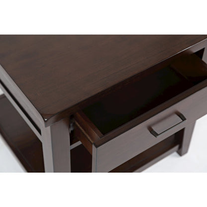 Twin Cities Contemporary Brown End Table