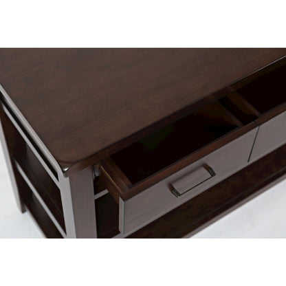 Twin Cities Contemporary Brown Sofa Table