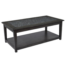 Baroque 48" Coffee Table with Mosaic Tile Inlay
