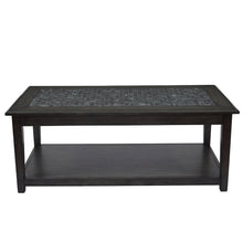 Baroque 48" Coffee Table with Mosaic Tile Inlay