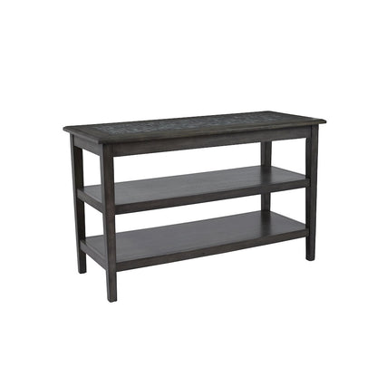 Baroque Sofa 48" Sofa Table with Mosaic Tile Inlay