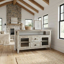 Storage Console Table with Doors and Drawers, Entryway Accent Sideboard