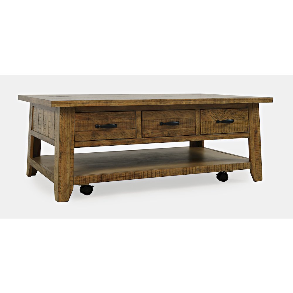 Rustic Farmhouse Solid Wood 50" Coffee Table