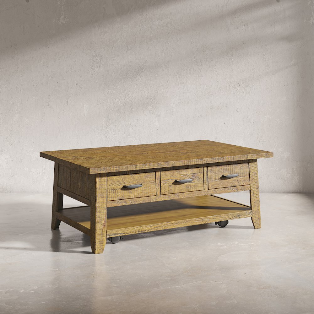 Rustic Farmhouse Solid Wood 50" Coffee Table