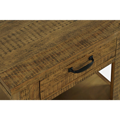Telluride Rustic Farmhouse Solid Wood End Table with Storage