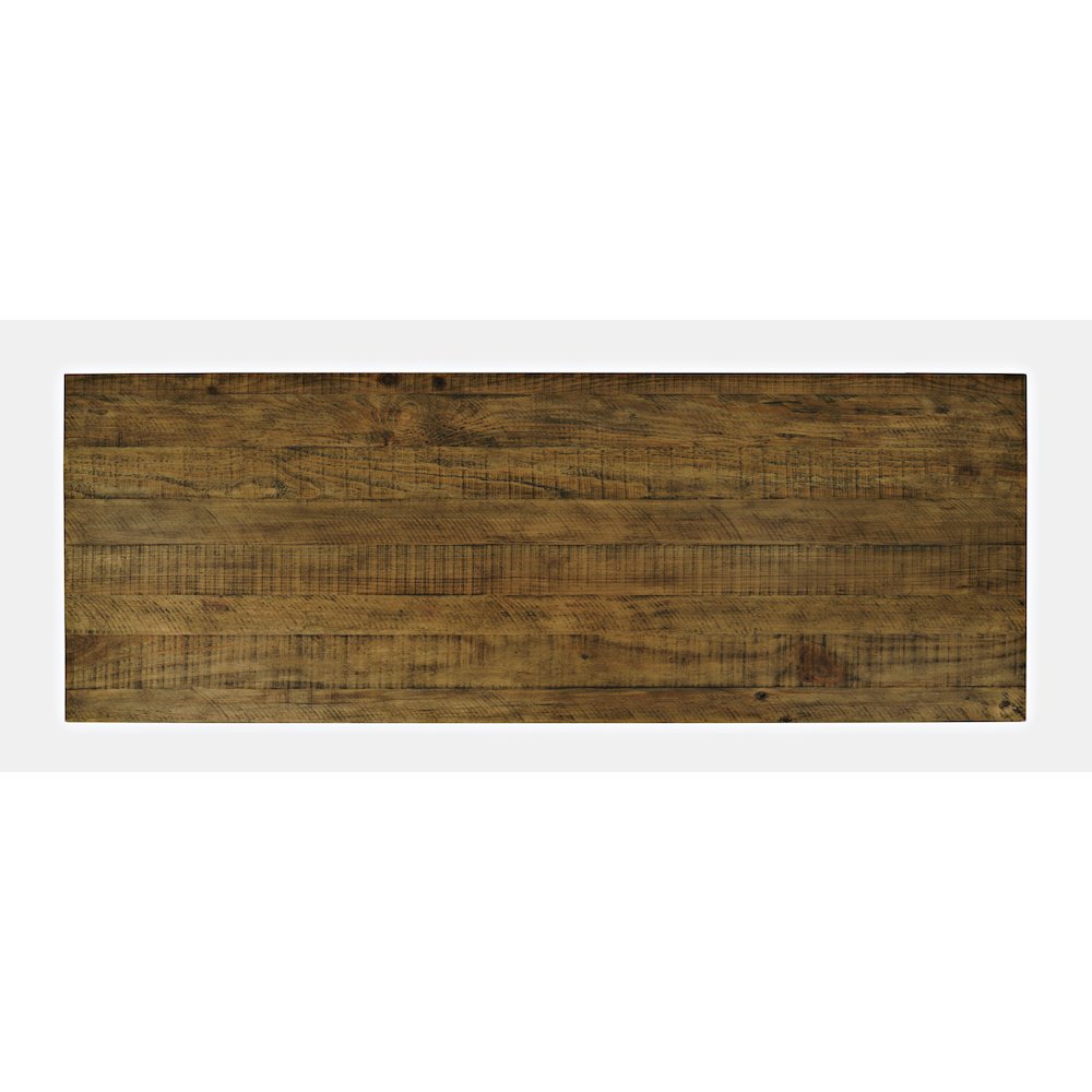 Rustic Farmhouse Solid Wood 50" Sofa Table with Drawers and Two Shelves