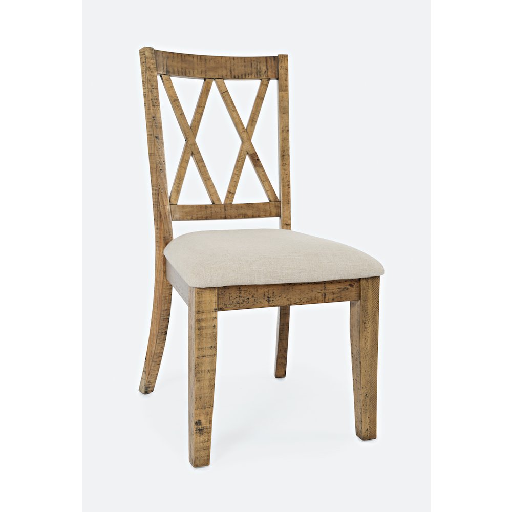 Rustic Distressed Pine Dining Chair (Set of 2)