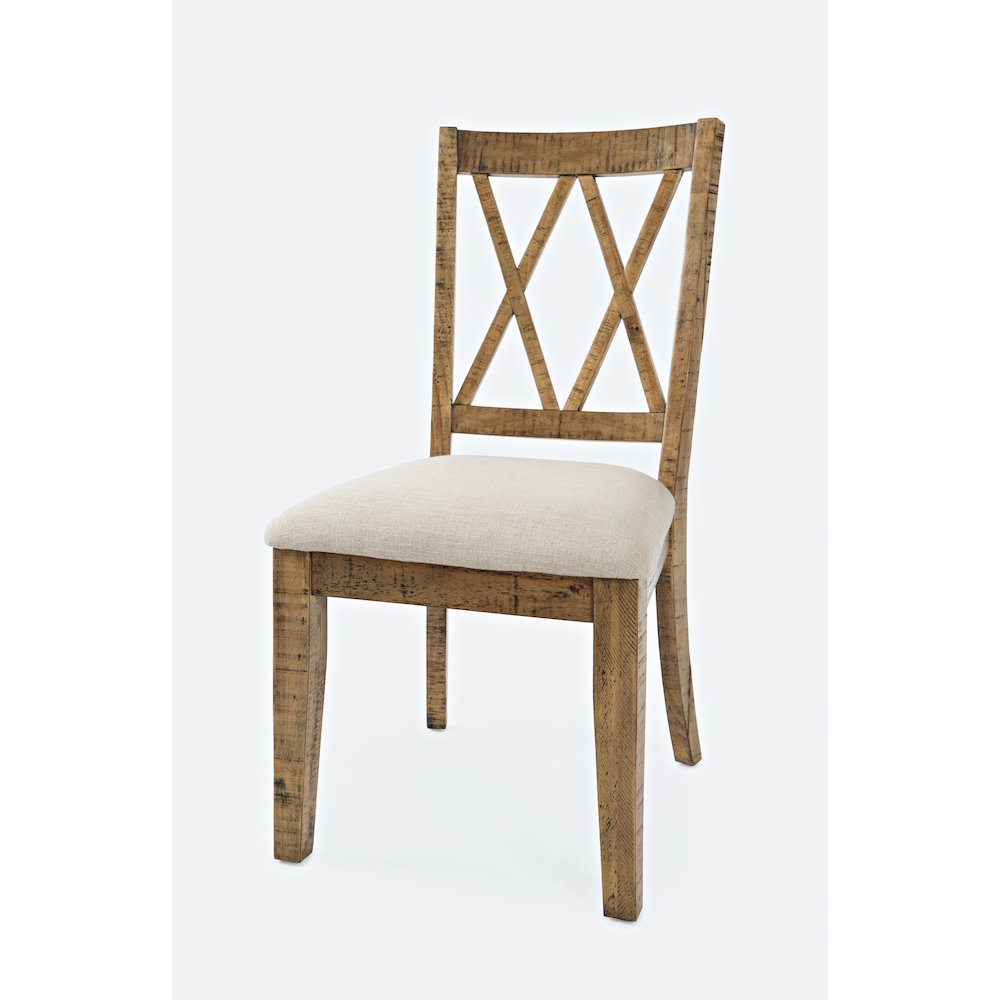 Rustic Distressed Pine Dining Chair (Set of 2)