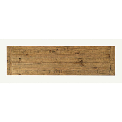 70" Rustic Distressed Solid Wood Farmhouse Four Drawer Sideboard Buffet Server