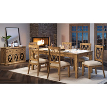 Telluride Rustic Farmhouse Solid Wood 78" Seven-Piece Dining Set