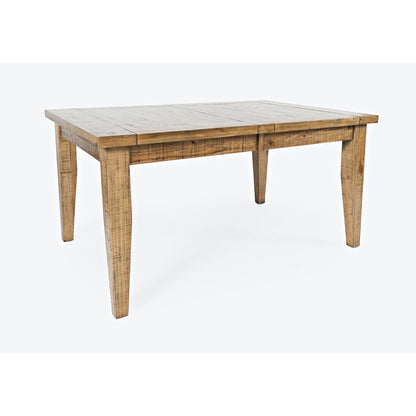 Telluride Rustic Farmhouse Solid Wood 78" Six-Piece Dining Set with Bench