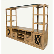 Telluride Rustic Farmhouse Solid Wood Entertainment Center with 60" TV Console