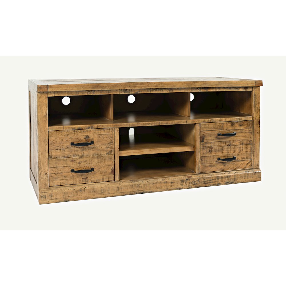 Telluride Rustic Farmhouse Solid Wood 60'' TV Console Stand