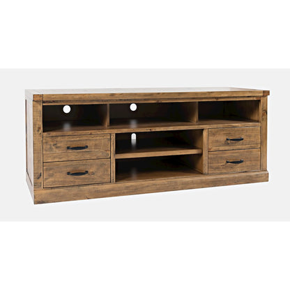Telluride Rustic Farmhouse Solid Wood 70'' TV Console Stand