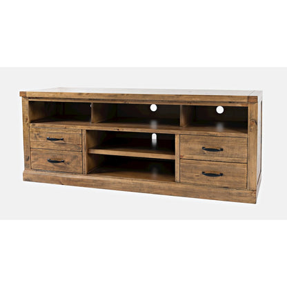 Telluride Rustic Farmhouse Solid Wood 70'' TV Console Stand