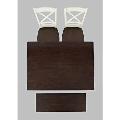 Asbury Park Solid Wood Farmhouse Four Piece Dining Set with Bench