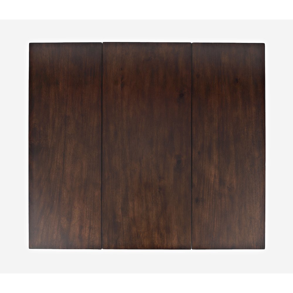 Solid Wood Farmhouse Storage Counter Drop Leaf Dining Table with Wine Rack