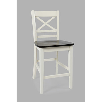 Asbury Park Solid Wood Farmhouse Four Piece Counter Height Dining Set with Bench