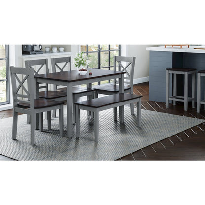Asbury Park Solid Wood Farmhouse Cross-Back Dining Chair (Set of 2)