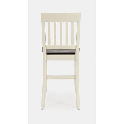 Decatur Lane Farmhouse Solid Wood Counter Stool (Set of 2)