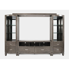 Coastal Contemporary Entertainment Center with 70" TV Console and LED Lights