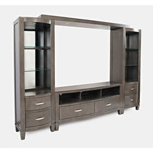 Coastal Contemporary Entertainment Center with 70" TV Console and LED Lights