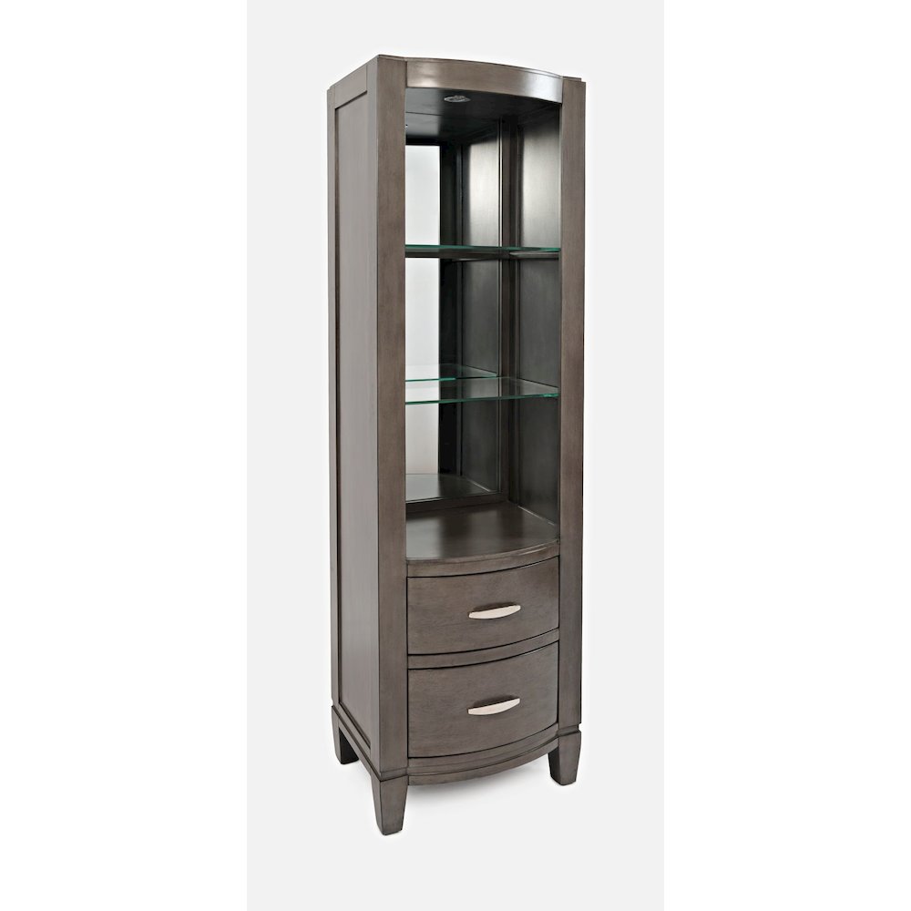 Coastal Contemporary Entertainment Center with 70" TV Console and LED Lights