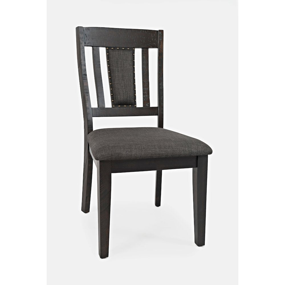 American Rustics Upholstered Slatback Dining Chair with Nailhead Trim (Set of 2)