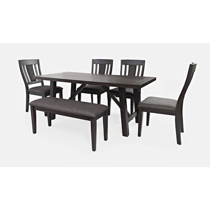 American Rustics Upholstered Slatback Dining Chair with Nailhead Trim (Set of 2)