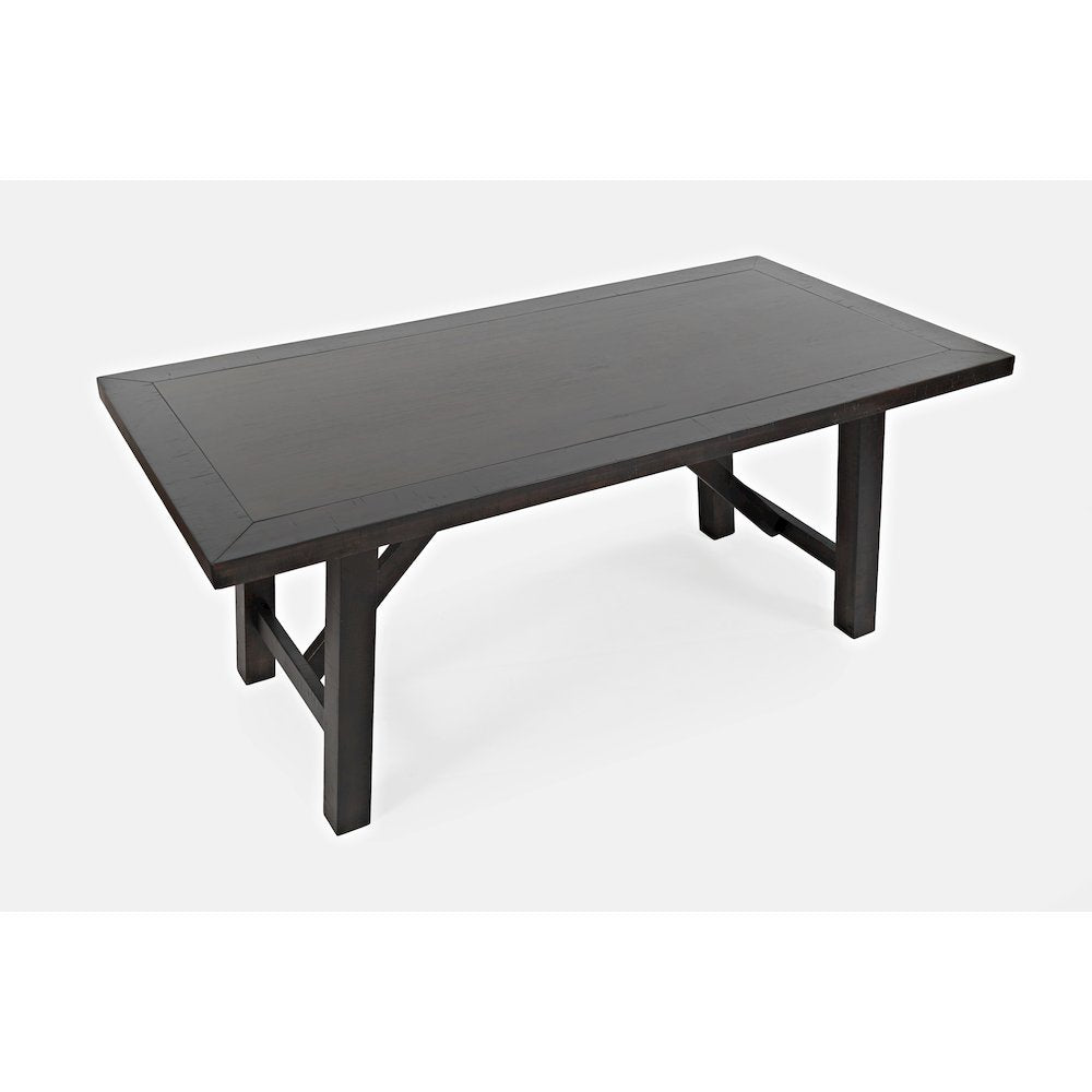 American Rustics 72" Distressed Solid Wood Trestle Dining Table