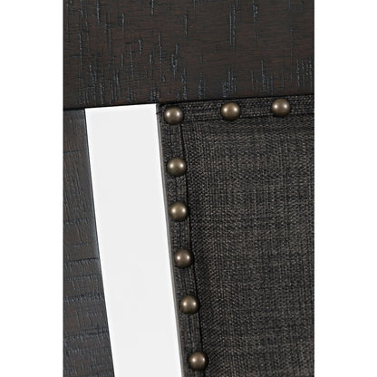 Upholstered Slatback Counter Height Stool with Nailhead Trim (Set of 2)