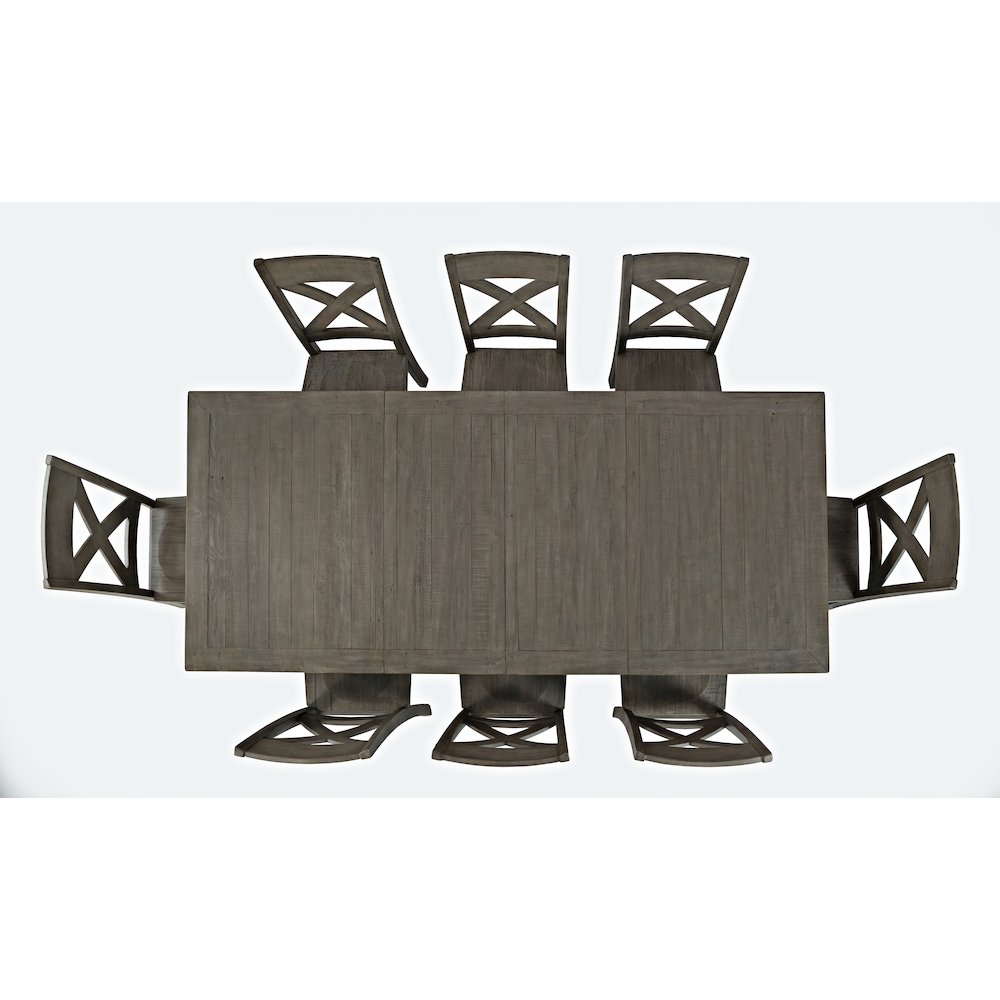 Outer Banks Reclaimed Solid Wood 96" Nine-Piece Farmhouse Dining Set