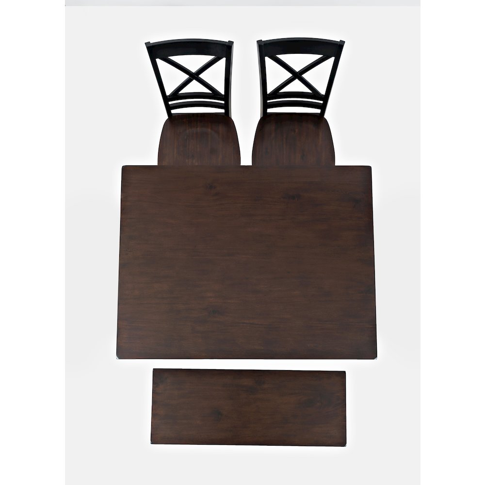 Asbury Park Solid Wood Farmhouse Four Piece Dining Set with Bench