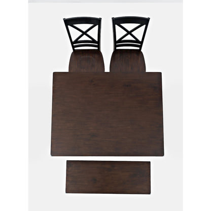 Asbury Park Solid Wood Farmhouse Four Piece Dining Set with Bench