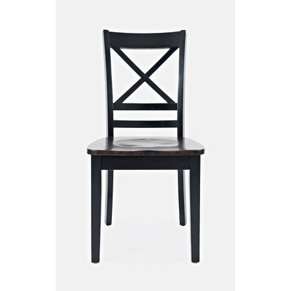 Asbury Park Solid Wood Farmhouse Cross-Back Dining Chair (Set of 2)