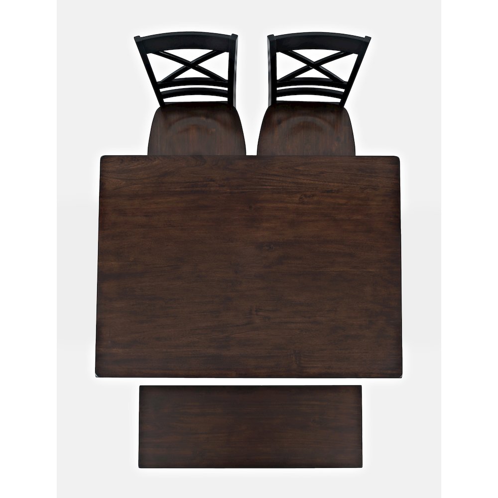 Asbury Park Solid Wood Farmhouse Four Piece Counter Height Dining Set with Bench