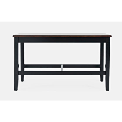 Asbury Park Solid Wood Farmhouse Four Piece Counter Height Dining Set with Bench