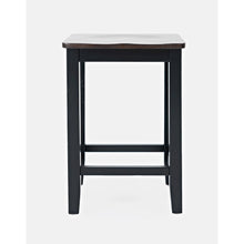 Asbury Park Solid Wood Farmhouse Backless Saddle Stool (Set of 2)