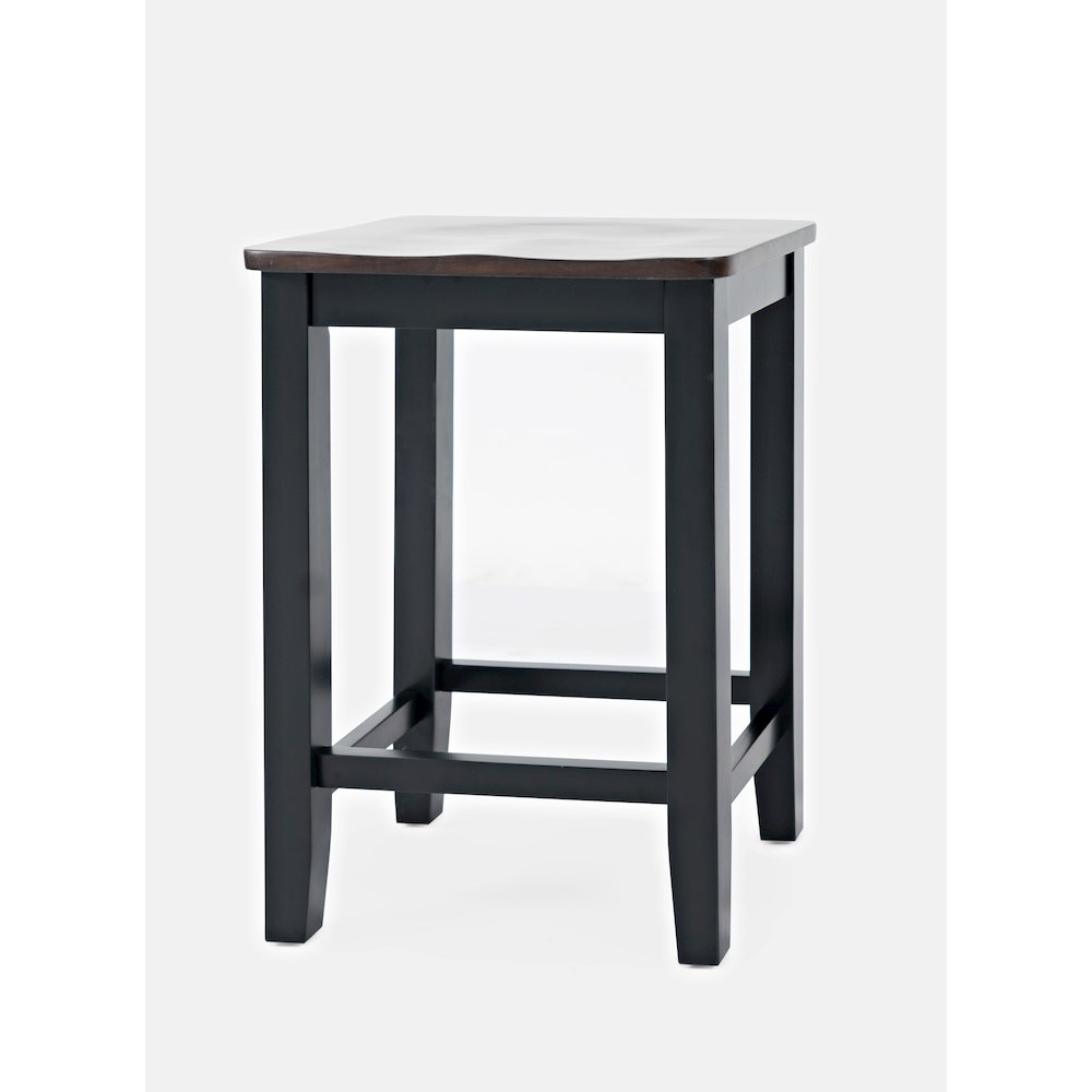 Asbury Park Solid Wood Farmhouse Backless Saddle Stool (Set of 2)