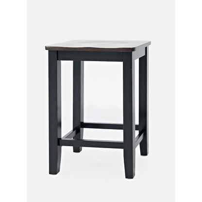 Asbury Park Solid Wood Farmhouse Backless Saddle Stool (Set of 2)