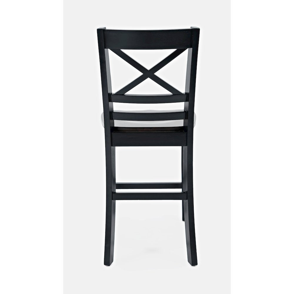 Asbury Park Solid Acacia Farmhouse X Back Stool (Set of 2)