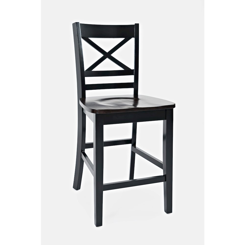 Asbury Park Solid Wood Farmhouse Four Piece Counter Height Dining Set with Bench